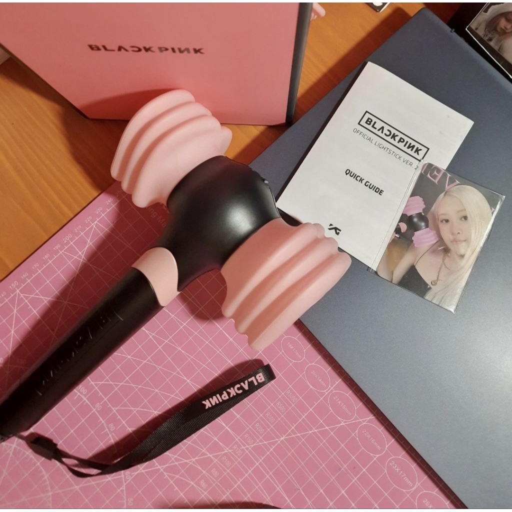 [READY READ DESCRIPTION] ORIGINAL Preloved Blackpink Lightstick V2 พัดลม light bp jisoo jennie rose 