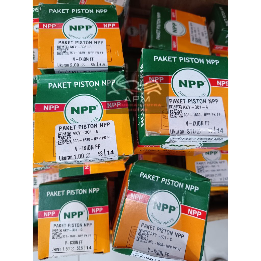 PISTON KIT NPP VISION FF 3C1 HALF FORGING OS STD, 025, 050, 075, 100, 150, 200