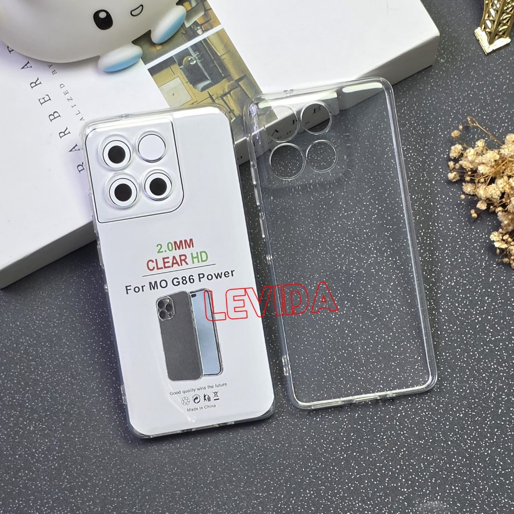 Moto G86 Power Moto G45 Softcase Clear 2.0mm Case Bening Moto G86 Power Moto G45