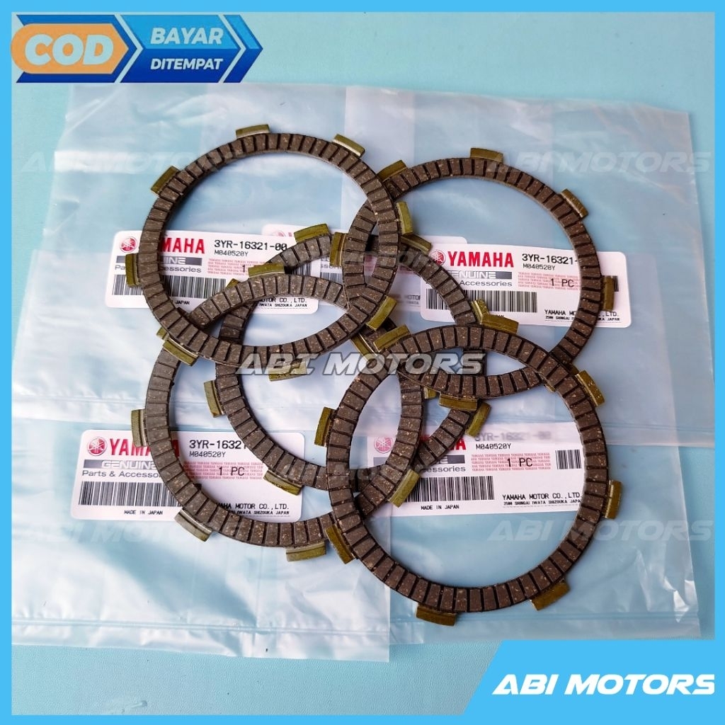 3YR-16321-00 แผ่นคลัทช์ YAMAHA F1ZR F1Z FORCE 1 VEGA R 110CC JUPITER Z 110CC ORIGINAL 3YR JAPAN/CLUT