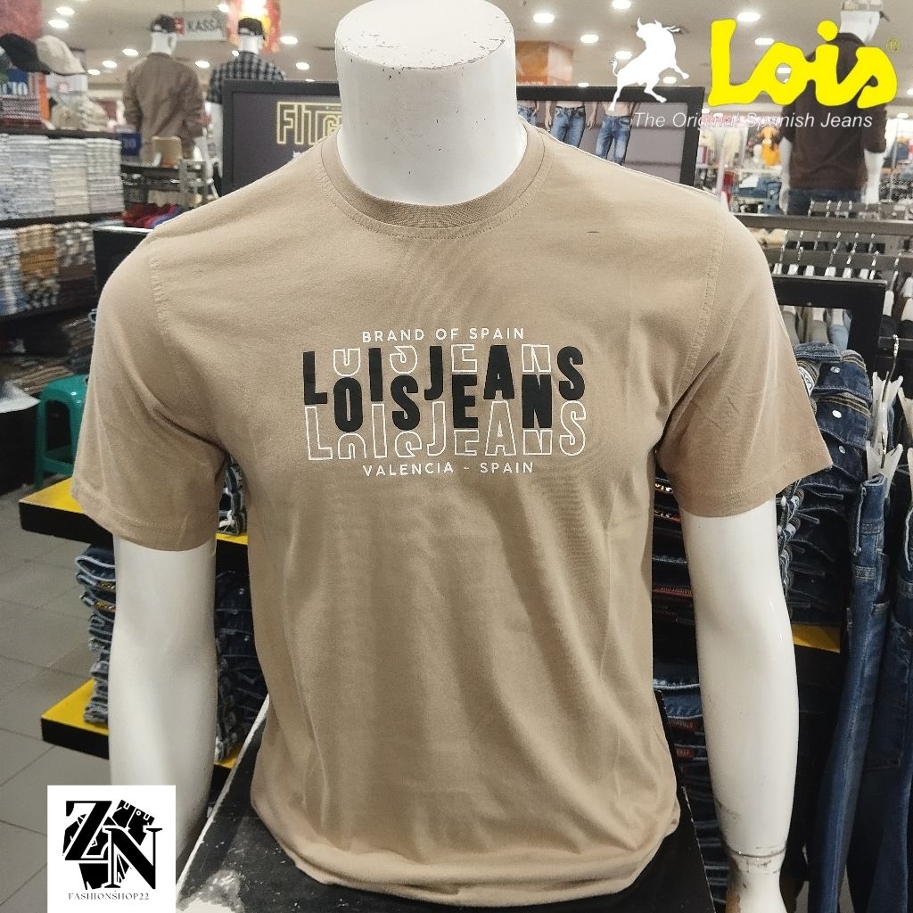 LOIS JEANS เสื้อยืด SHORT SLEEVE KSL2423 สีน้ําตาล