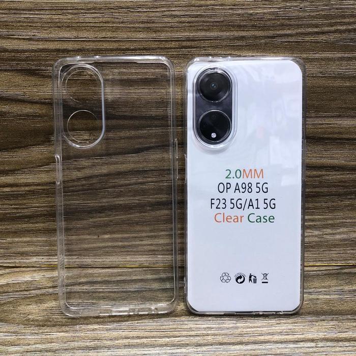 CLEAR HD CASE TRANSPARENT 2.0MM THICK CLEAR OPPO A98 5G / A96 / A95 / A92