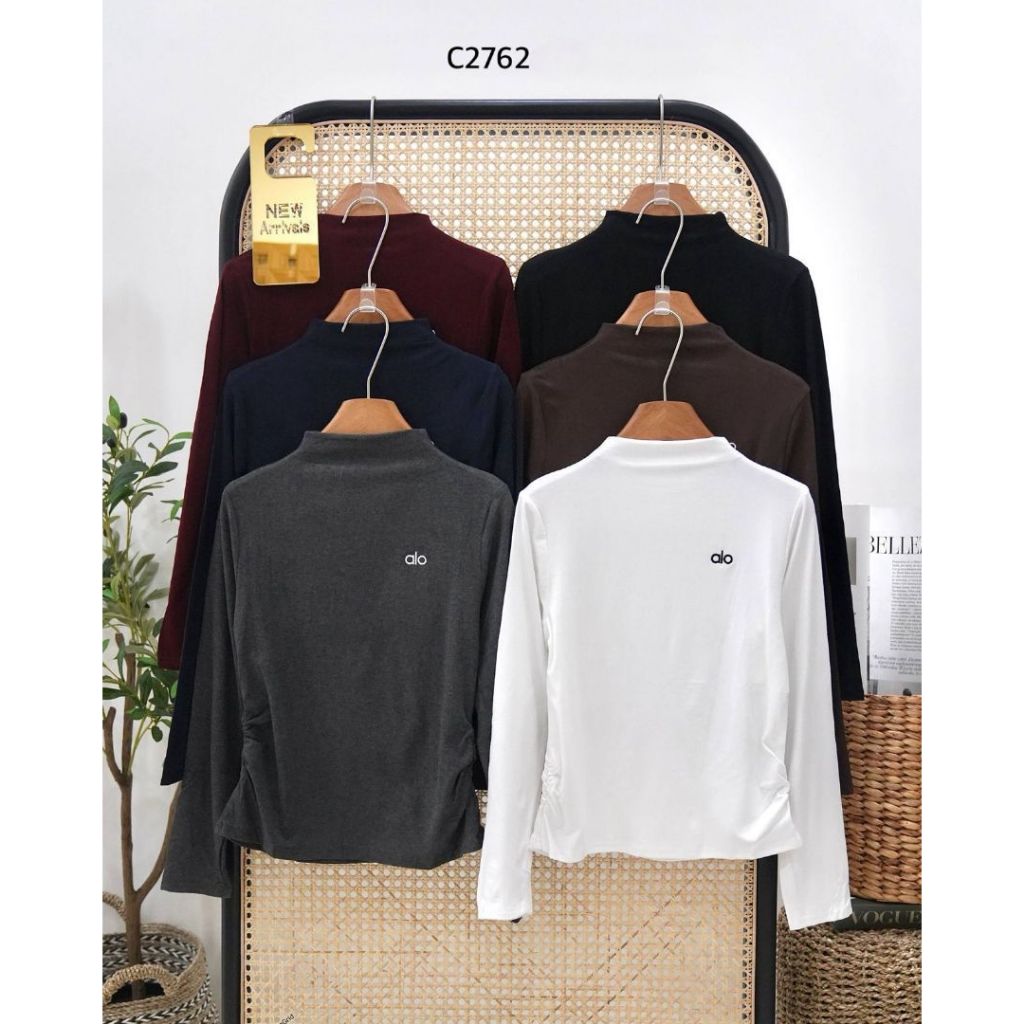 เสื้อยืดผู้หญิง TOP C2762 6621 STRETCHY PREMIUM LATEST FASHIONABLE