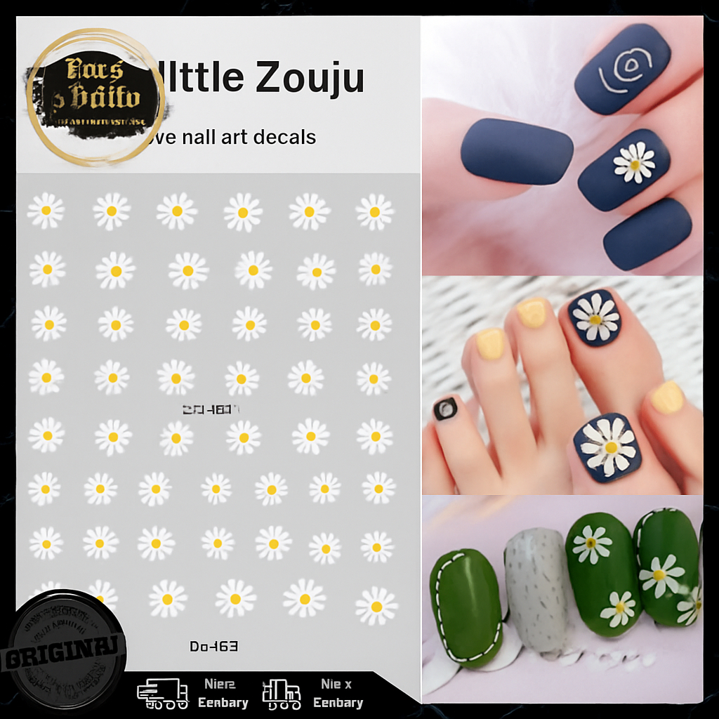 MATAHARI NAIL STICKER SUN FLOWER สีขาว SUNFLOWER NAIL STICKER ฤดูร้อน/เล็บ/NAIL