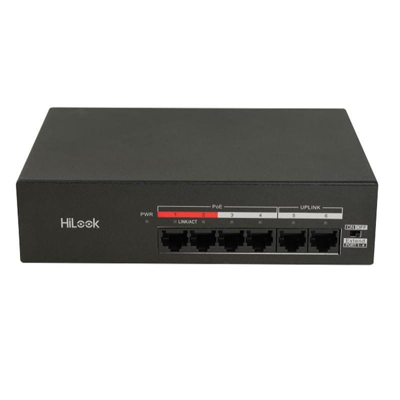 HILOOK NS-0106MP-35 - HILOOK 4 Port Fast Ethernet Unmanaged POE Switch