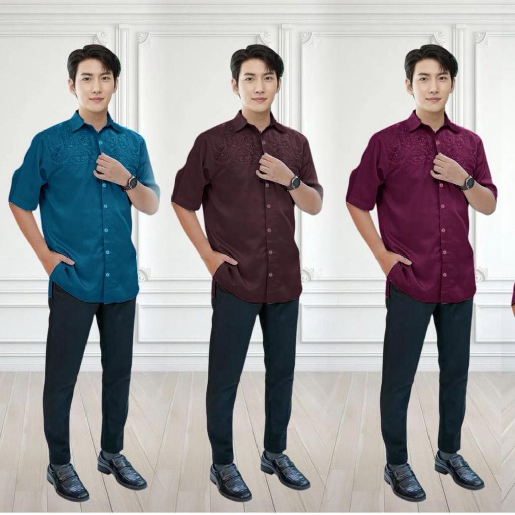 KEMEJA GIO SHIRT (L XL) MENS SHIRT FASHION COUPLE SHIRT EID SHIRT SHIRT SHIRT