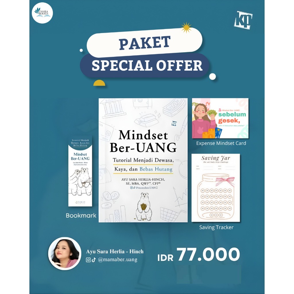 หนังสือ Mindset: บทช่วยสอนที่ร่ํารวย ผู้ใหญ่ ฟรีเพื่อ Debt โดย Ayu Sara Herlia-Hinch, SE, MBA, QWP, 