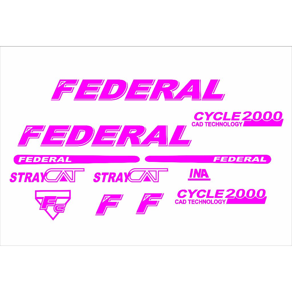 สติ๊กเกอร์ตัดจักรยาน federal stray cat