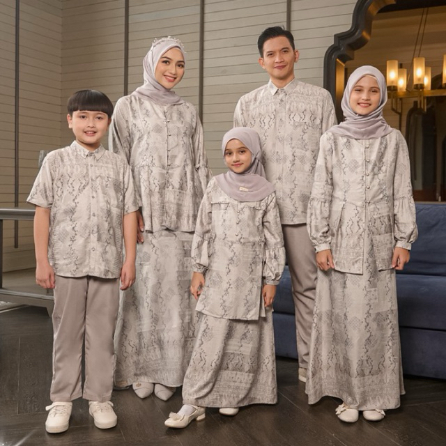 ETHICA ROYAL ETHNIC JASMINE Srimbit Family 2026 ชุดครอบครัวมุสลิม Eid Gamis Kagumi 365