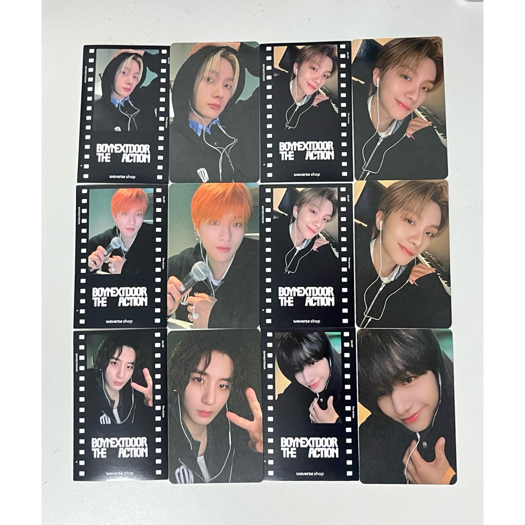 Boynextdoor action frame pob photocard weverse wvg woon riwoo sungho