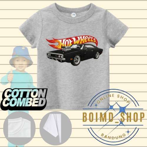 Hot Wheels 1970 Dodge Charger เสื้อผ้าเด็กผู้ชาย 1-12 ปี