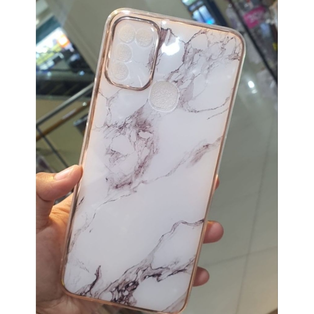 Softcase หินอ่อนเซรามิค A03s A04 A5s Y20 Y17 A57 A9 A15 A17 Y19 Smart5 A74 A96 Reno 5 C11 redmi infi