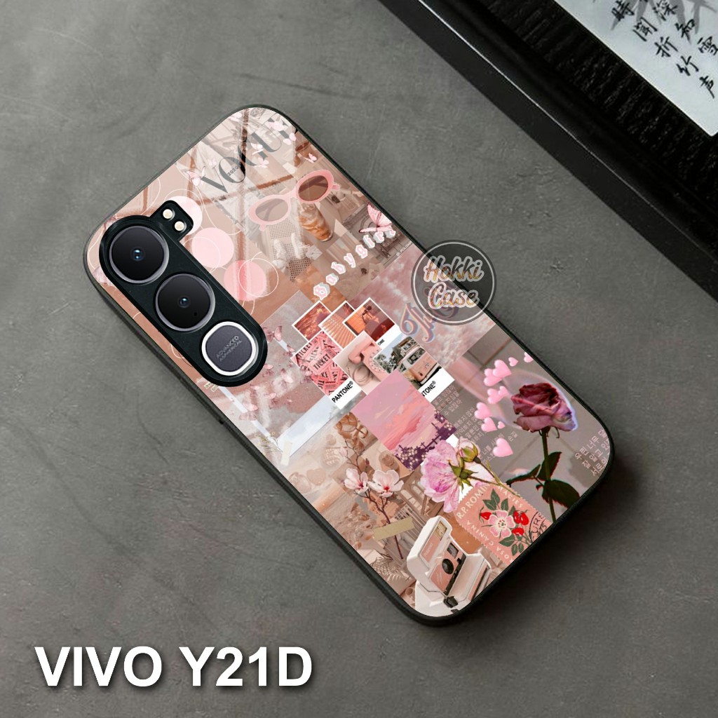 เคส HP Vivo Y21D - เคส Vivo Y21D Glass Softcase ล่าสุด - เคส Vivo Y21D - ซิลิโคนสําหรับ Vivo Y21D - 
