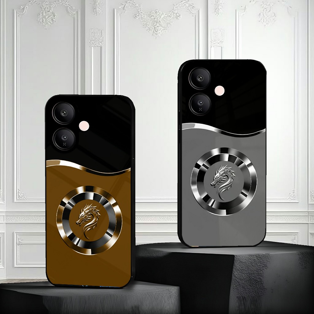 HP Vivo V60 Lite Glass Softcase - เคสโทรศัพท์ Vivo V60 Lite V60 - Vivo V60 Lite V60 Glossy Glass Sof