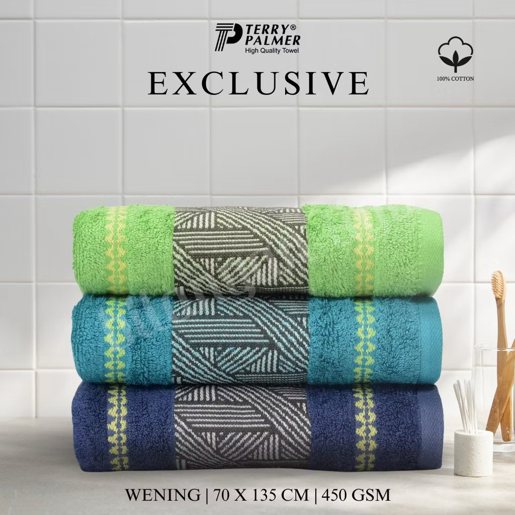 TERRY PALMER EXCLUSIVE - Terry Palmer ผ้าเช็ดตัวสําหรับผู้ใหญ่พิเศษ 70*140