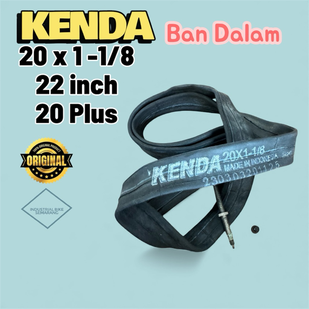 ( KENDA INNER TYRE 20 x 1-1/8 ) ไม่มีกล่อง ยางในจักรยาน 22 นิ้ว หรือ 20 Plus 451 Seli พับ Minivelo