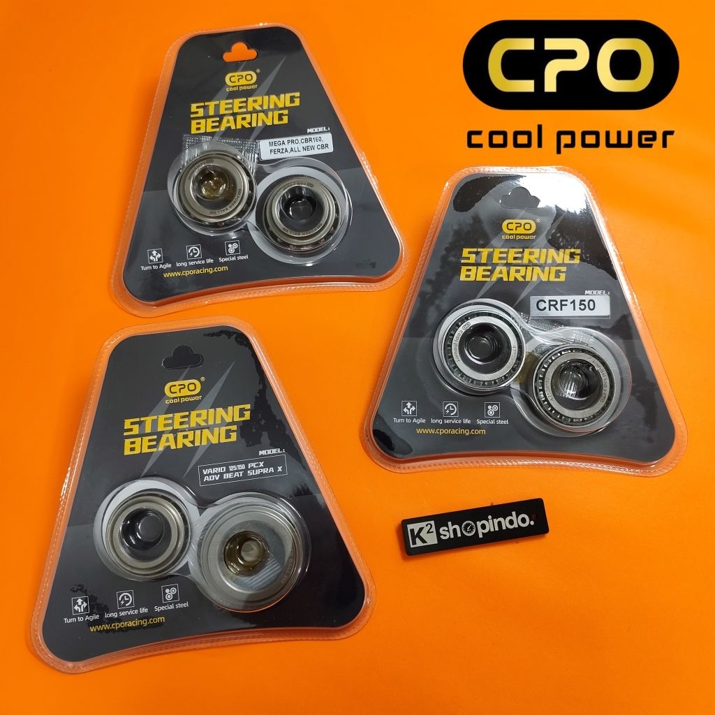 CPO คอพวงมาลัย Vario 125 150 Beat Scoopy PCX ADV Genio Supra X FIT GTR Mega Pro Verza CBR CB CRF 150