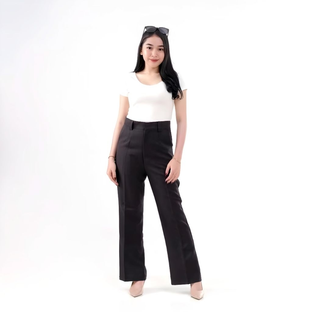 GIGI - Cutbray Highwaist Pants / Womens Cutbray Flare Pants