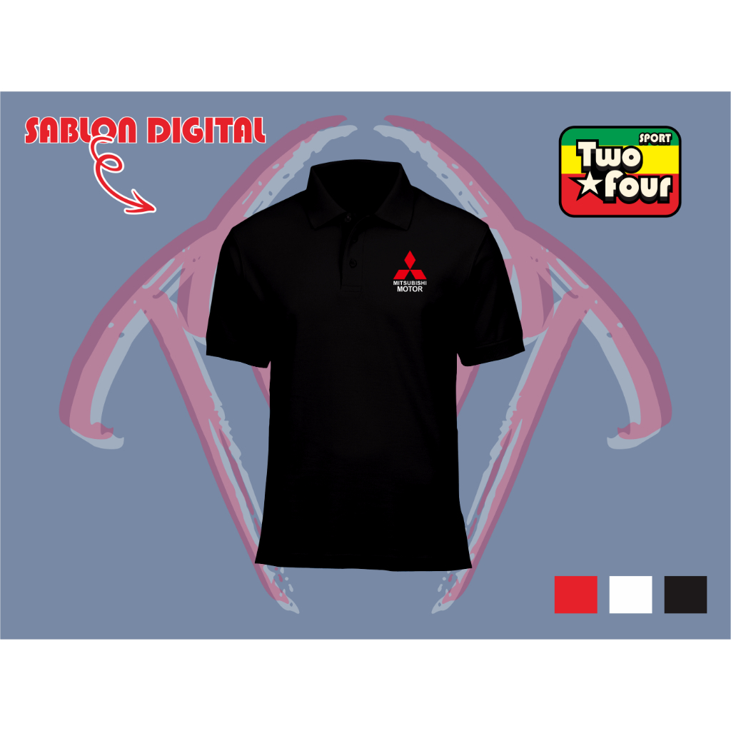MITSUBISHI MOTORCYCLE POLO SHIRT - MITSUBISHI MOTORCYCLE COLLAR SHIRT - MITSUBISHI MOTORCYCLE COLLAR