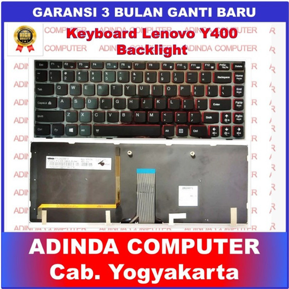 Lenovo Ideapad Y400 Y400N Y400P Y410P Y430P Y410N คีย์บอร์ดแบ็คไลท์