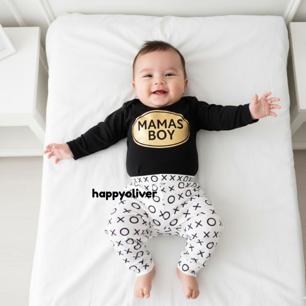 1.1 HappyOliver PASSWORD MAMAS BOY ชุดเด็ก 1 - 7 ปีเสื้อผ้าเด็กคุณภาพ