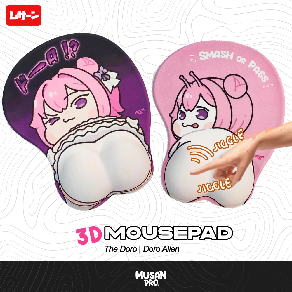 แผ่นรองเมาส์ 3D - Doro - The Doro - Doro Alien - Musan - Fan Merch