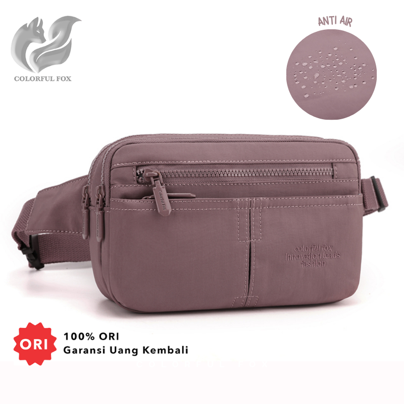 COLORFUL FOX 1266 กระเป๋าคาดเอวผู้หญิงแฟชั่นกันน้ํา