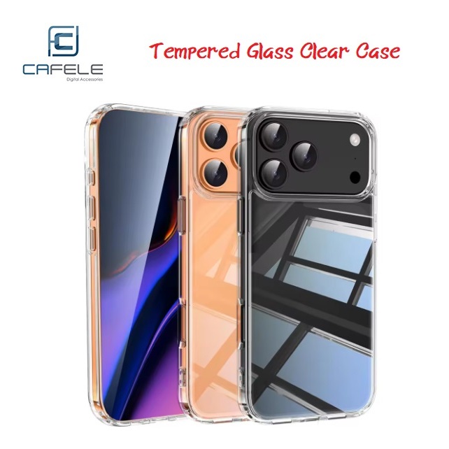 CAFELE ปลอกกระจกบางพิเศษ Bening 0.6MM (บาง) - iPhone 17 / iPhone 17 Air / iPhone 17 Pro / iPhone 17 