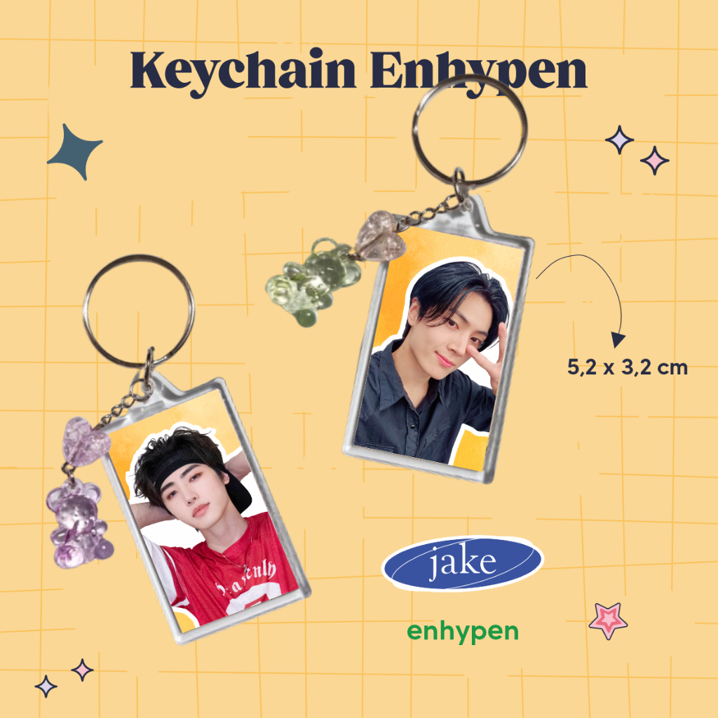 GANTUNGAN [KEYCHAIN ENHYPEN] พวงกุญแจพวงกุญแจอะคริลิค KPop Freebies Enhypen