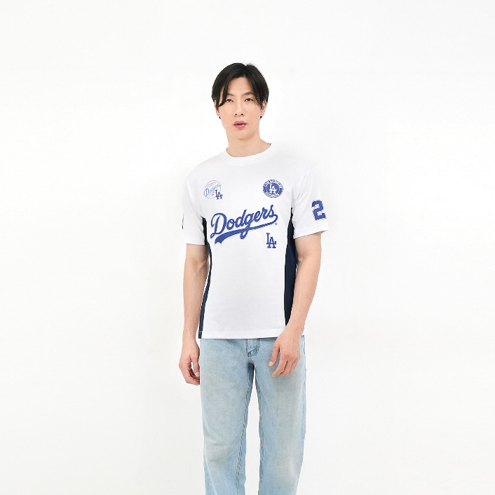 Dodgers List เสื้อยืดโอเวอร์ไซส์ผู้ชาย