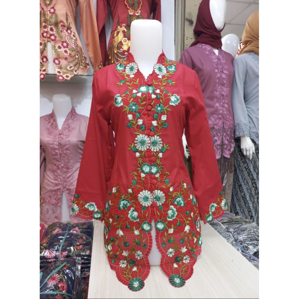 ผู้ใหญ่ Encim Kebaya // Encim Top // ปัก Encim Kebaya