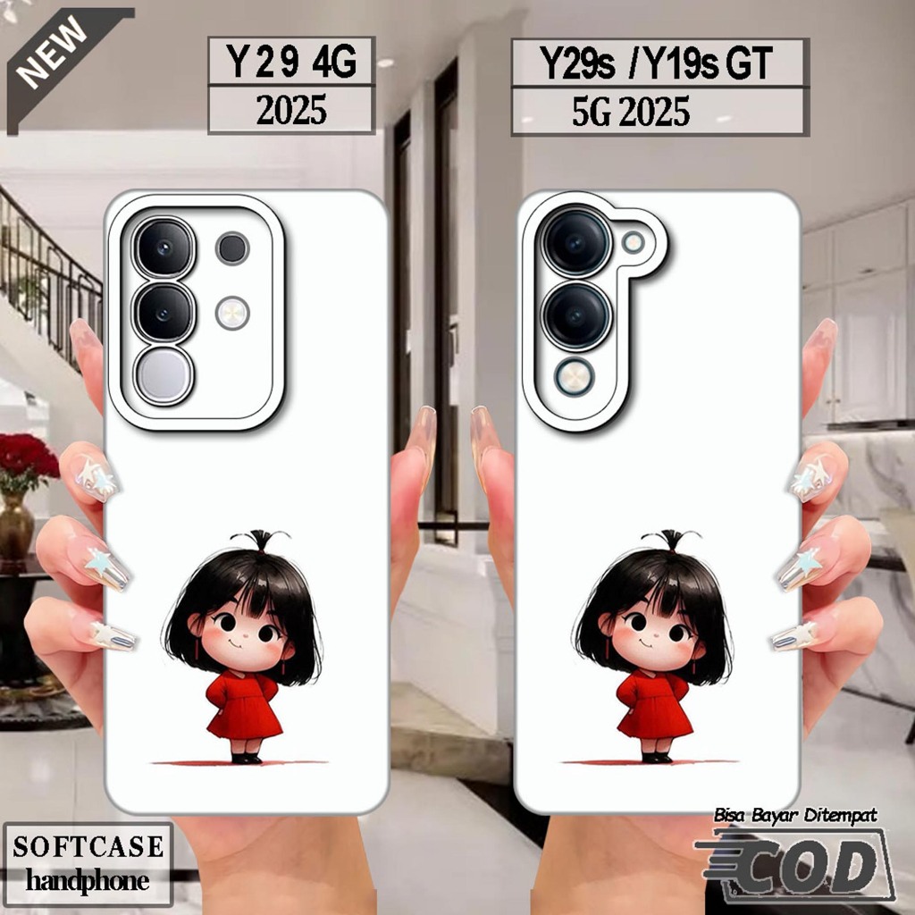 VIVO Y29 4G Silicone - เคส VIVO Y29S - เคส VIVO Y19S GT _เคส softcase สีดําใสยืดหยุ่นสุดเท่