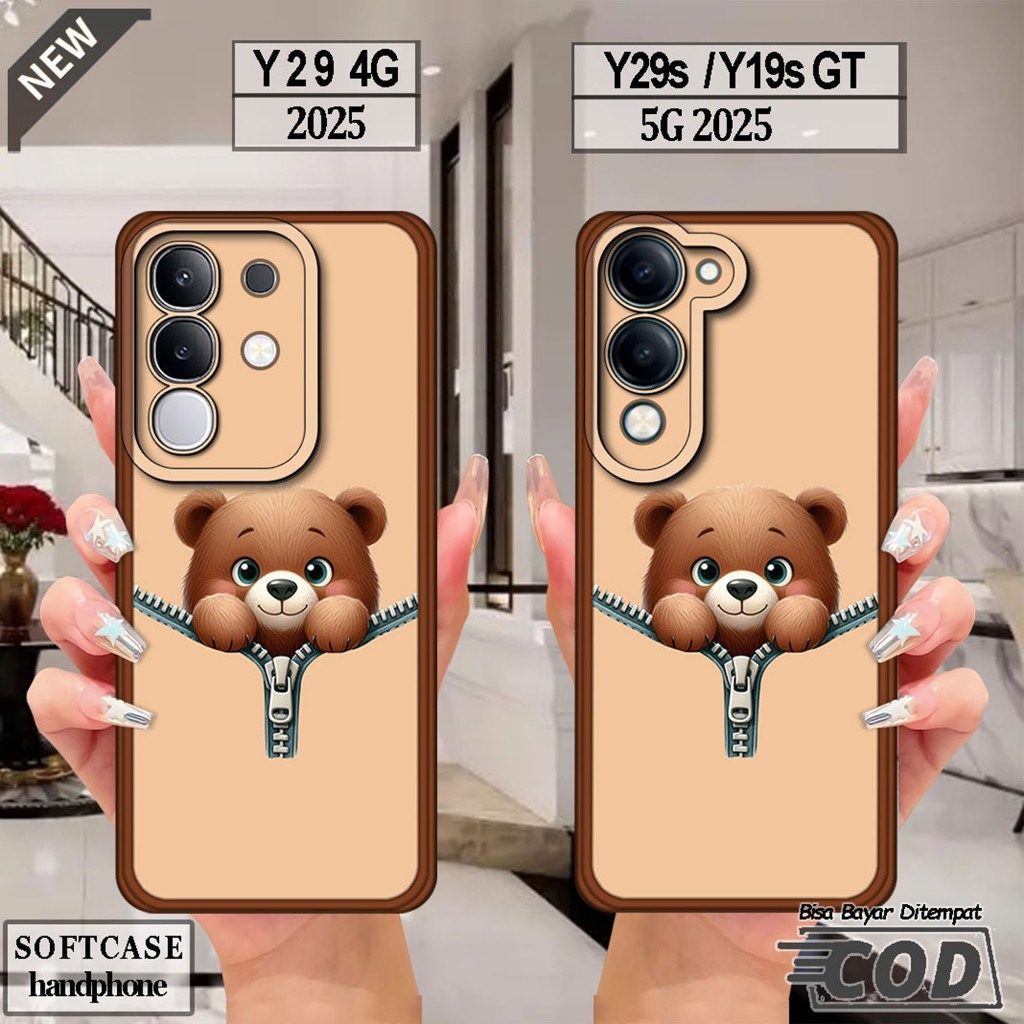 VIVO Y29 4G Silicone - VIVO Y29S - เคส VIVO Y19S GT _เคส softcase สีดําใสยืดหยุ่นสุดเท่