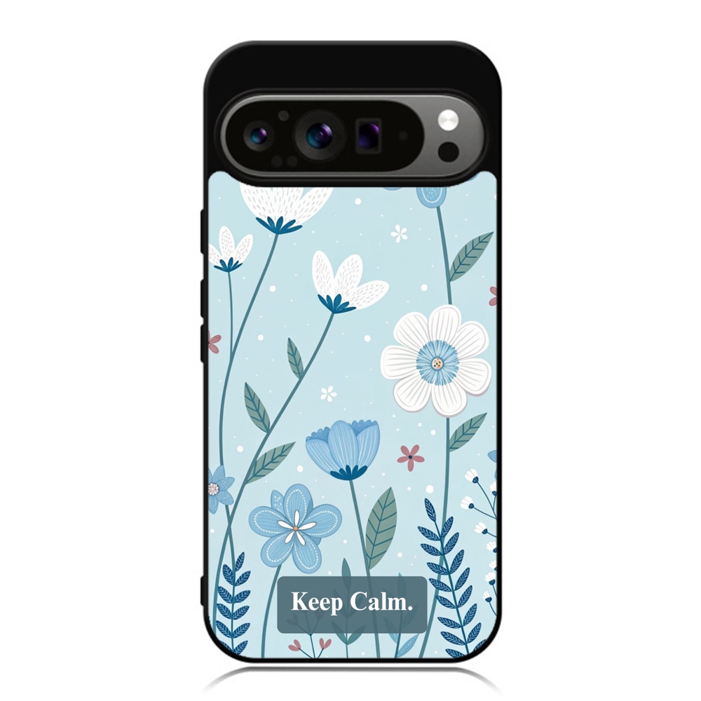 HP Google Pixel 10 9 8 7 6 5 4 3 Pro XL 4g 5g TPU Softcase Keep Calm Blue