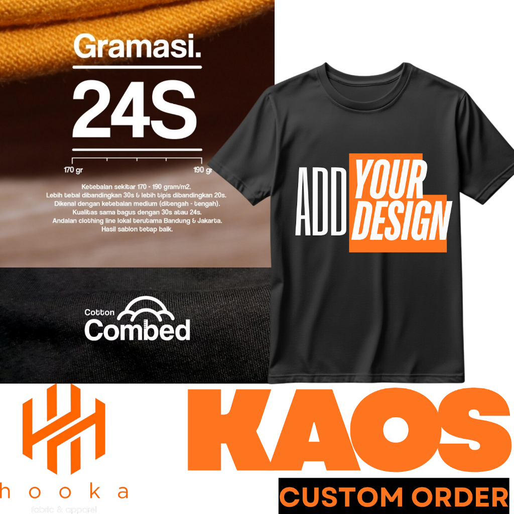 HOOKA DISTRO ออกแบบหน่วยเสื้อยืด