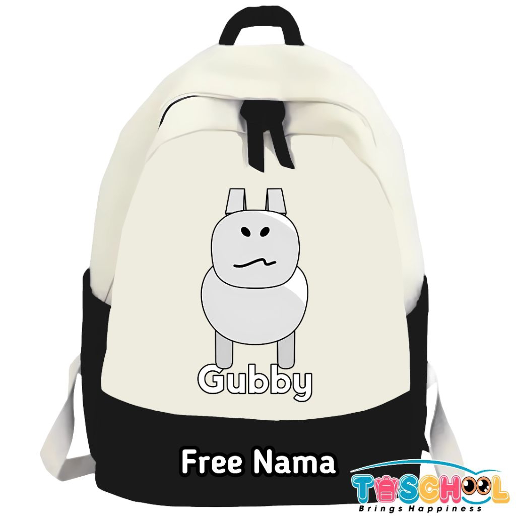 GUBBY FORSAKEN ROBLOX CHARACTER CHILDRENS BACKPACK ฟรีชื่อ