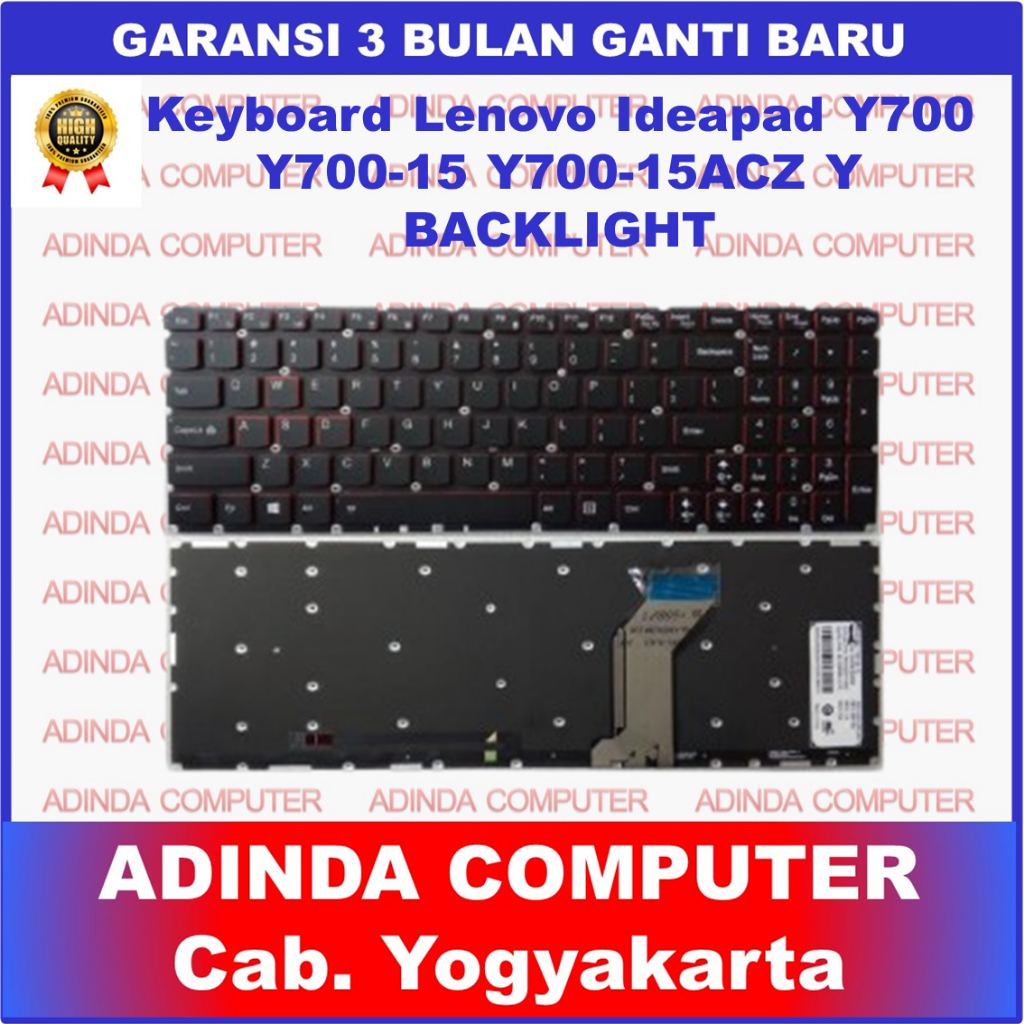 Lenovo Ideapad Y700 Y700-15ACZ Y700-15ISE Y700-15ISK Y700-17ISK คีย์บอร์ดแบ็คไลท์