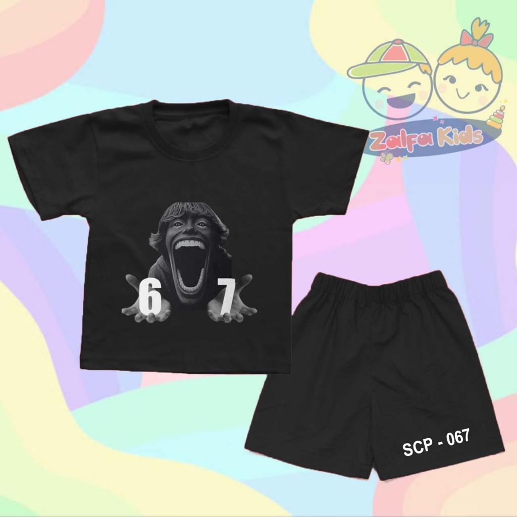 SCP 067 The Kid 67 Roblox Kids T-Shirt Set - พิมพ์ชื่อฟรี
