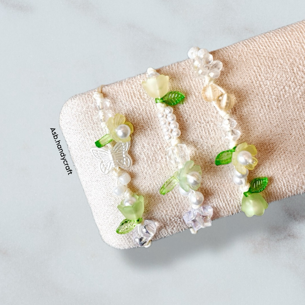 [TG105] 1 ชิ้น - สร้อยข้อมือโมเต้เชือกหยก 1 มม. พรีเมี่ยม