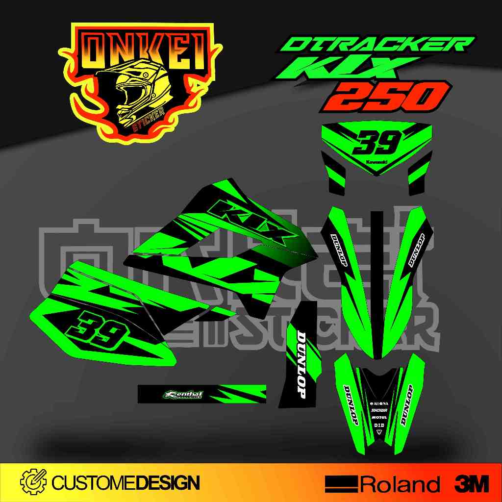 สติ๊กเกอร์ DECAL KLX 250 และ DTRACKER 250 KD6