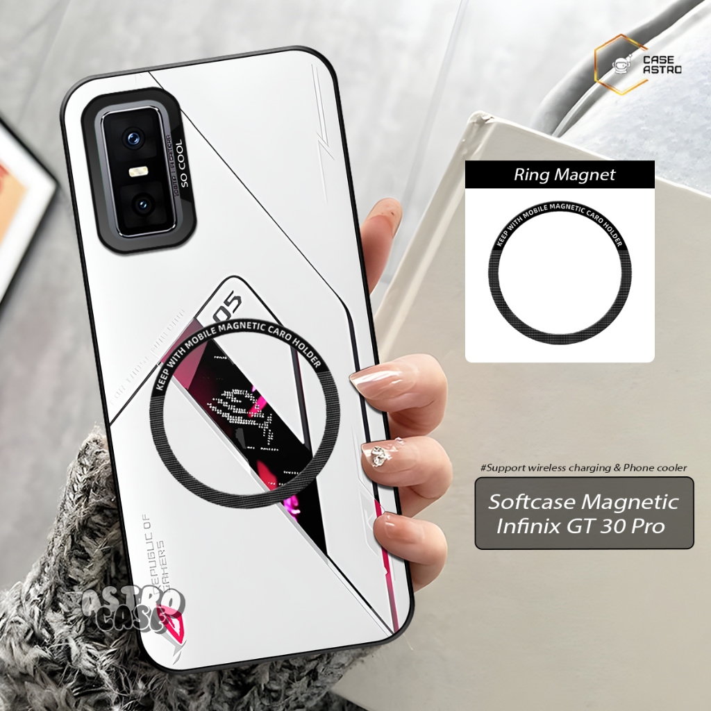 Infinix GT 30 Pro Magnet Case พร้อม HP ทุกประเภท (Chat Admin) Magsafe Support Case / Phone Cooler Ma