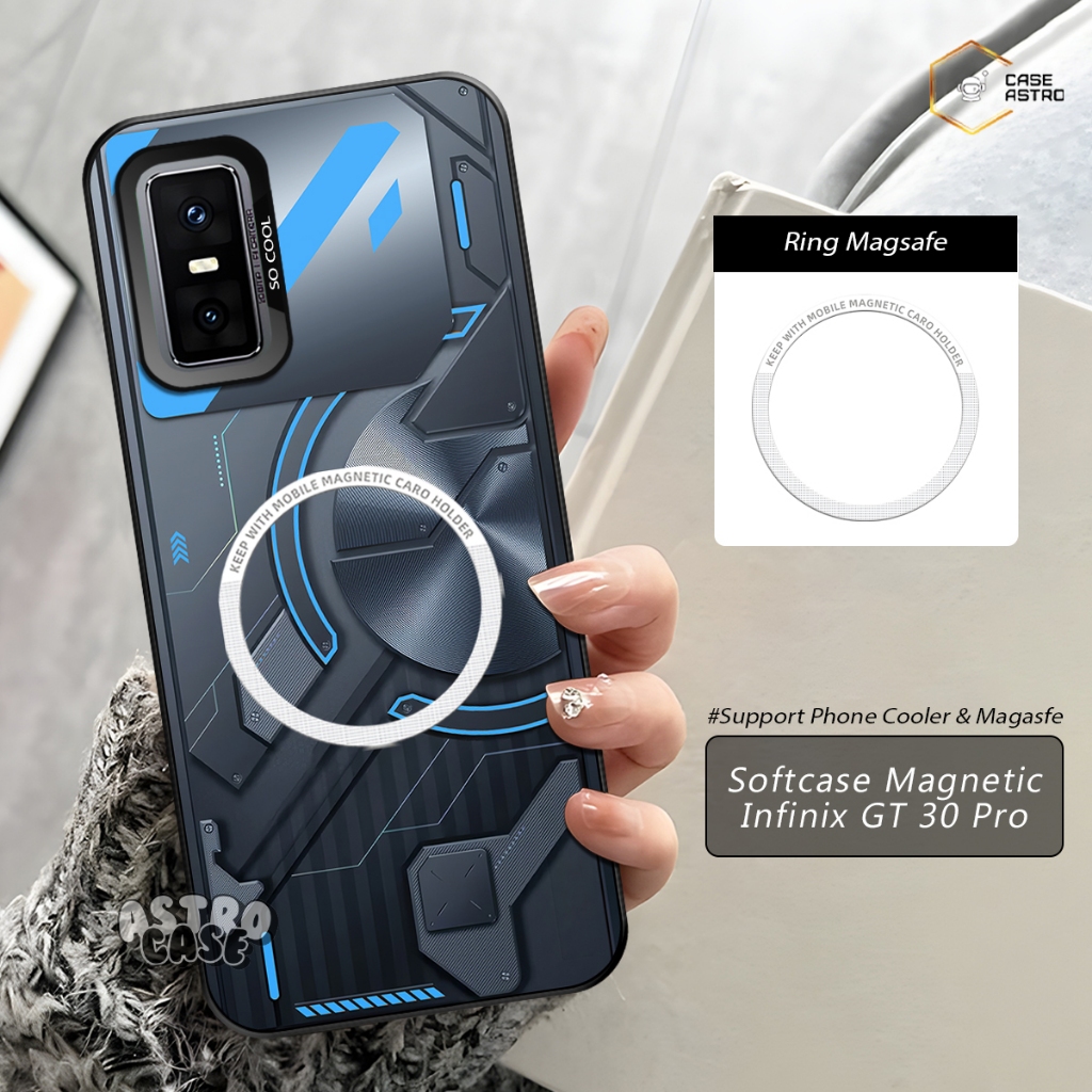 Infinix GT 30 Pro Magnet Case พร้อม HP ทุกประเภท (Chat Admin) Magsafe Support Case / Phone Cooler Ma