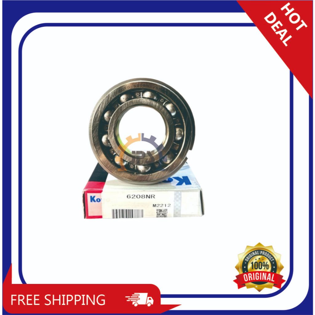 LAKER BEARING 6208 NR TRANSMISSION RING KOYO JAPAN