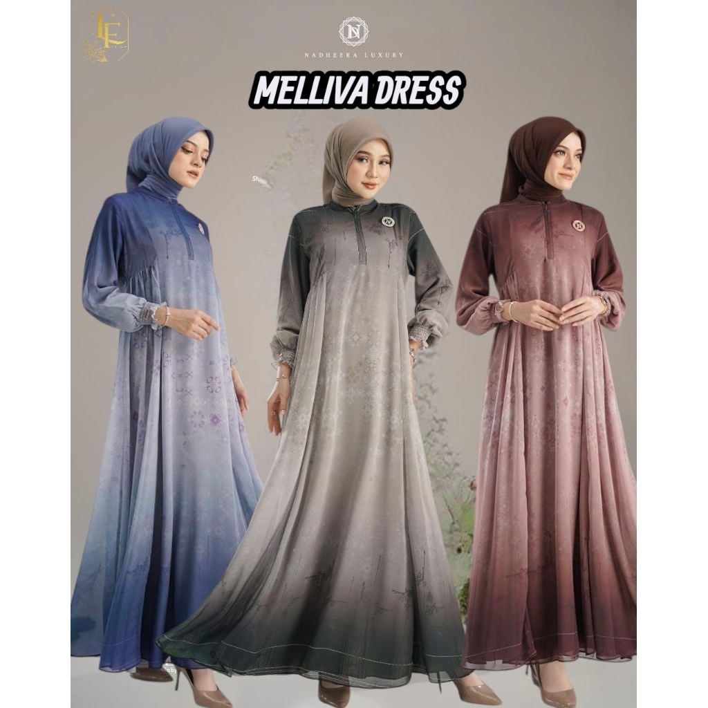 MLELLIVA DRESS BY NADEHEERA LUXURY // LUXURY DRESS // WEDDING DRESS // COOL RAYON BABYDOLL DRESS //