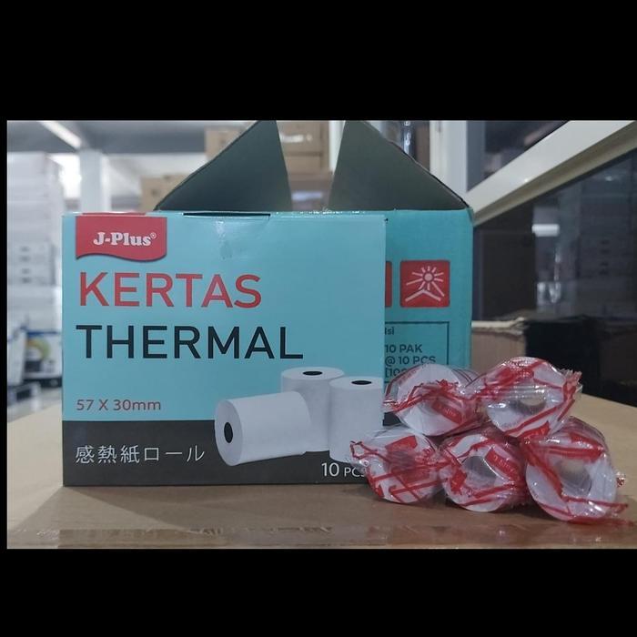 J-PLUS กระดาษความร้อน 57x30 MM EDC เครื่องพิมพ์ม้วนความร้อน 57 x 30 JPLUS กระดาษความร้อน Coreless (1