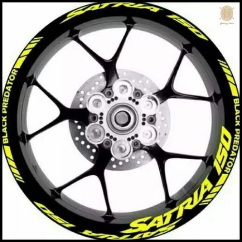 Satria F150 Rim Sticker - Sporty Motorcycle Rim Striping / Waterproof & Heat Resistance Rim Sticker 