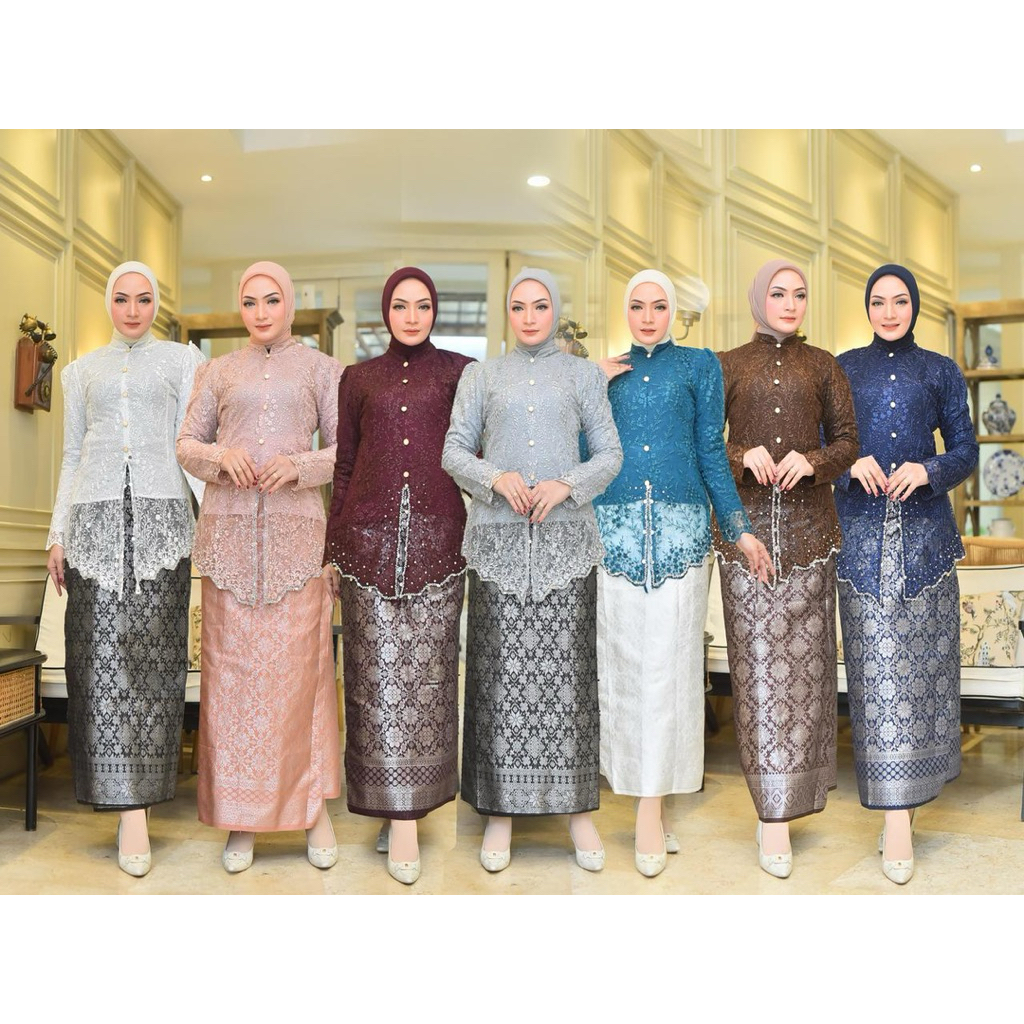 Tulle Encim Kebaya/Swak Kebaya Set/Modern Encim Kebaya/Graduation Kebaya/Party Kebaya