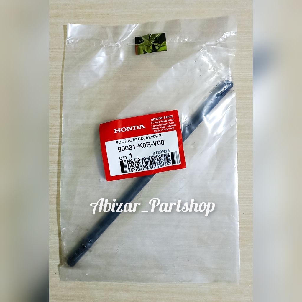 90031K0RV00 Bolt A Stud 8x209.2 / ข้อเหวี่ยงขวา Bolt adv 160 pcx 160 stylo 160 vario 160 / ข้อเหวี่ย