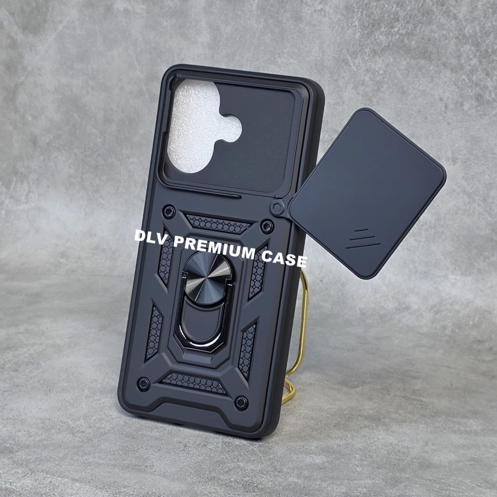 IQOO Z10R IQOO Z10 LITE กรณี TRANSFORMER SLIDE สีดําเท่านั้น CASE ROBOT CASE IQOO Z10R IQOO Z10 LITE