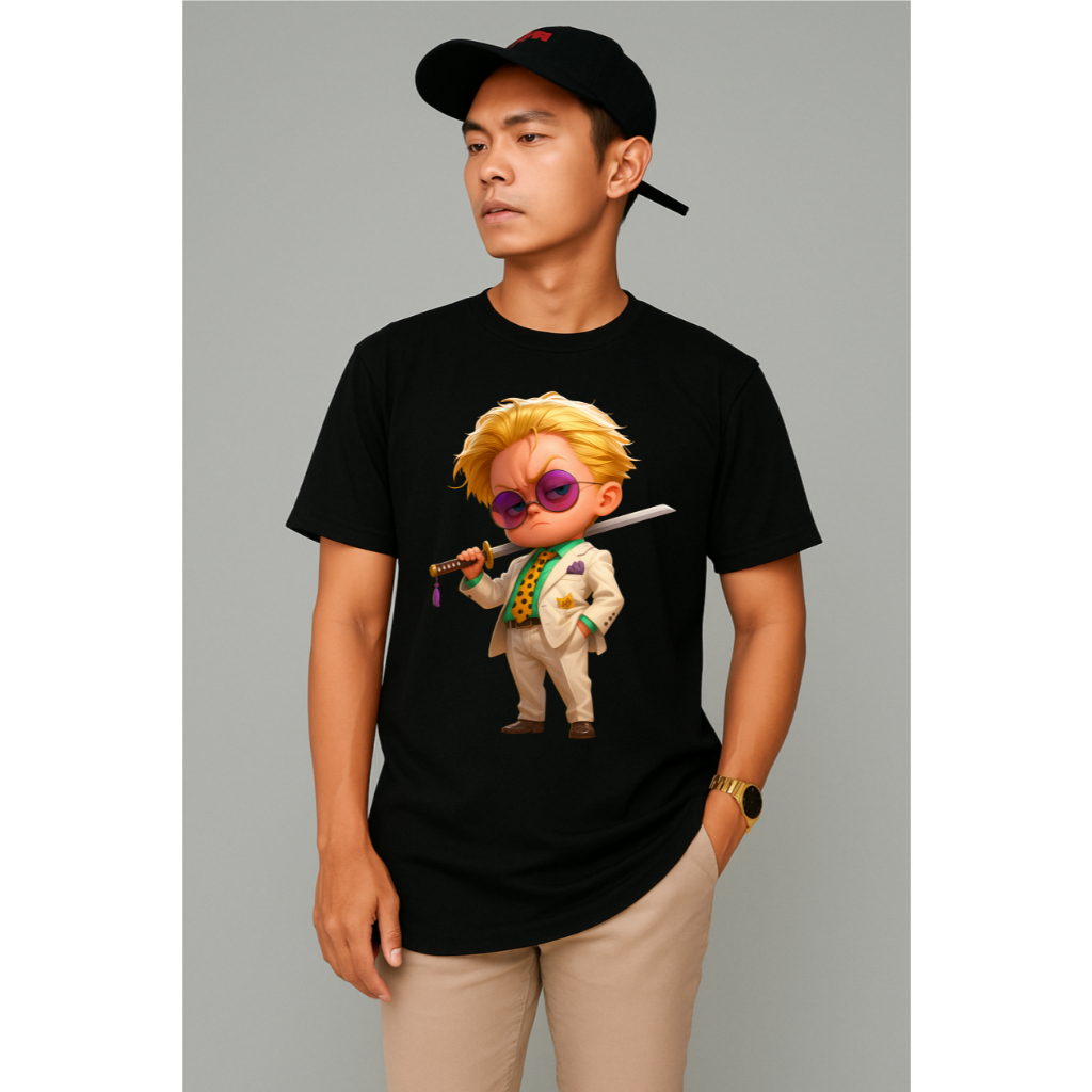เสื้อยืดผู้ชายพรีเมี่ยม Chibi Mafia Style 3D Animation Motif เสื้อยืดผู้ชาย Hc0855 By hans & co